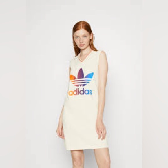 adidas Dresses & Skirts - Nwt; ADIDAS ADICOLOR 70S V-NECK DRESS 🔸